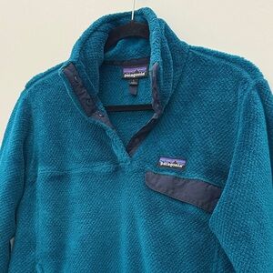 Teal Patagonia Re-Tool Snap-T Pullover